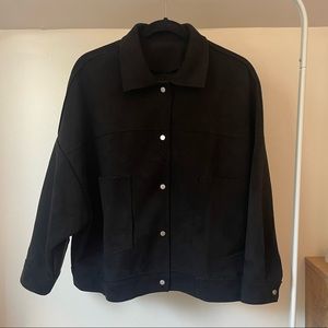 Little Mountain Faux-Suede Shacket